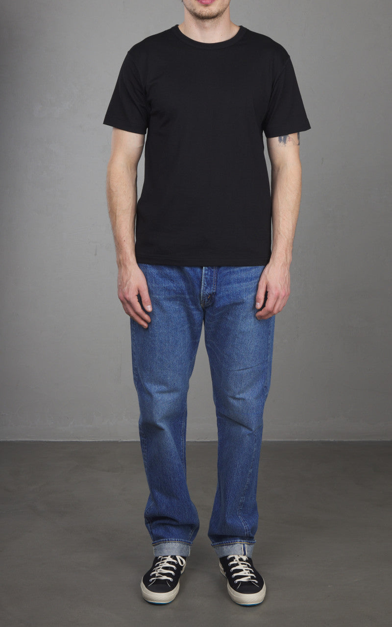 Wonder Looper Ultimate Pima Tsuriami Crewneck T-Shirt Black