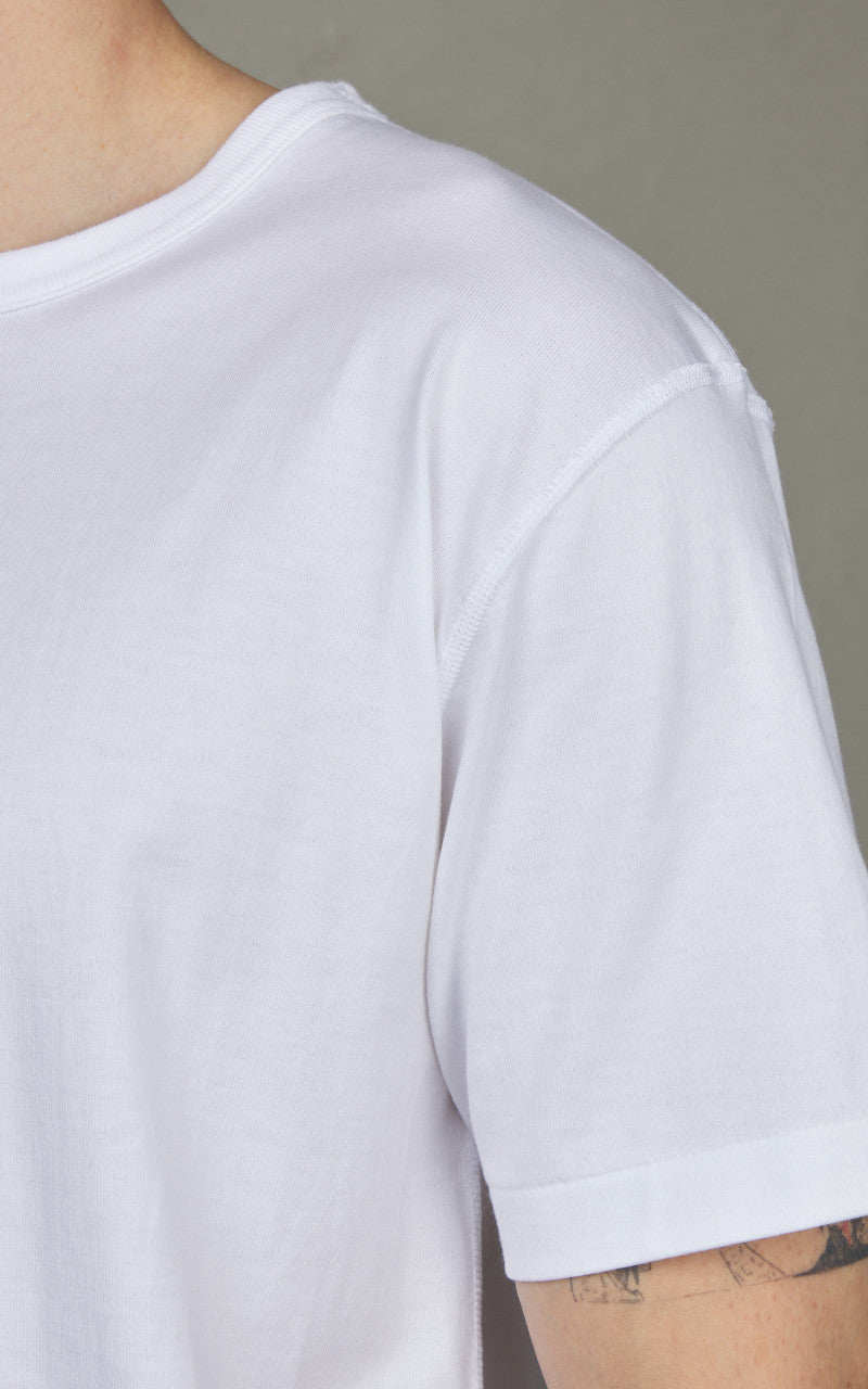 Wonder Looper Ultimate Pima Tsuriami Crewneck T-Shirt White