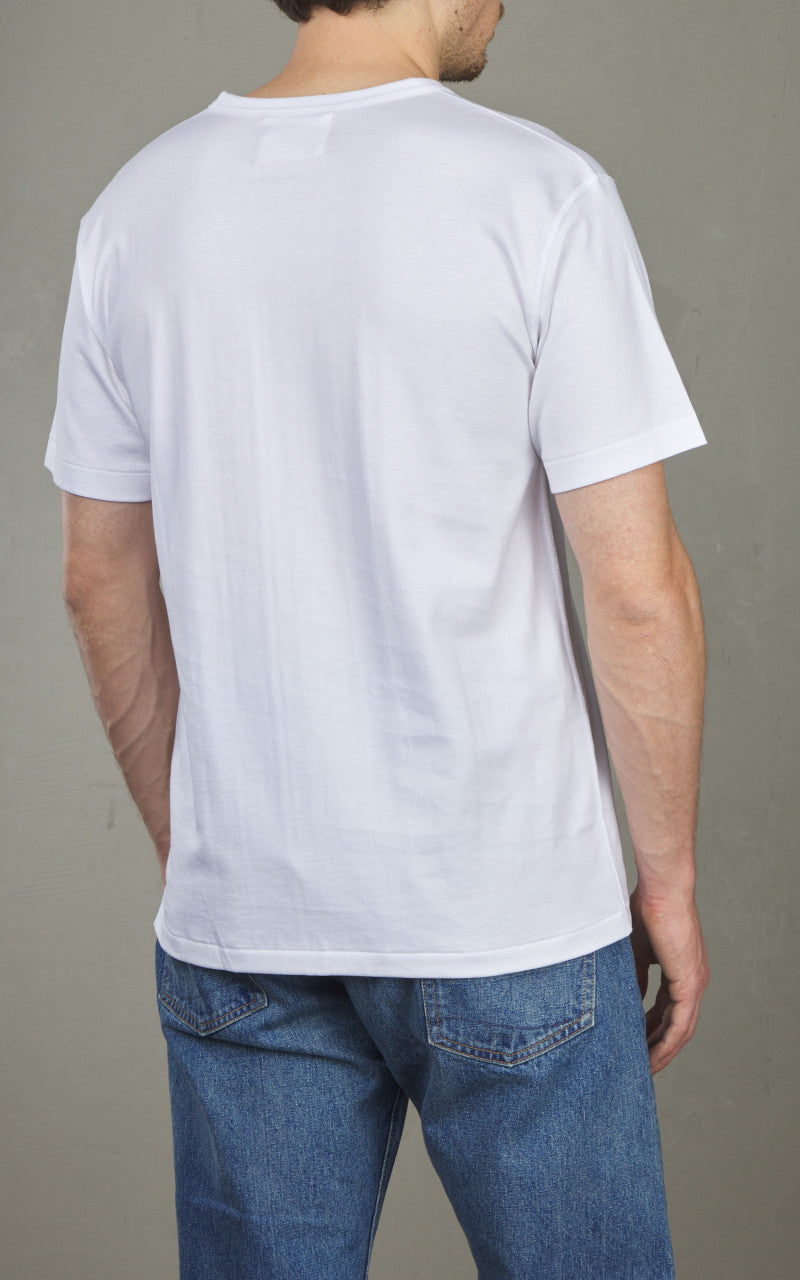 Wonder Looper Ultimate Pima Tsuriami Crewneck T-Shirt White