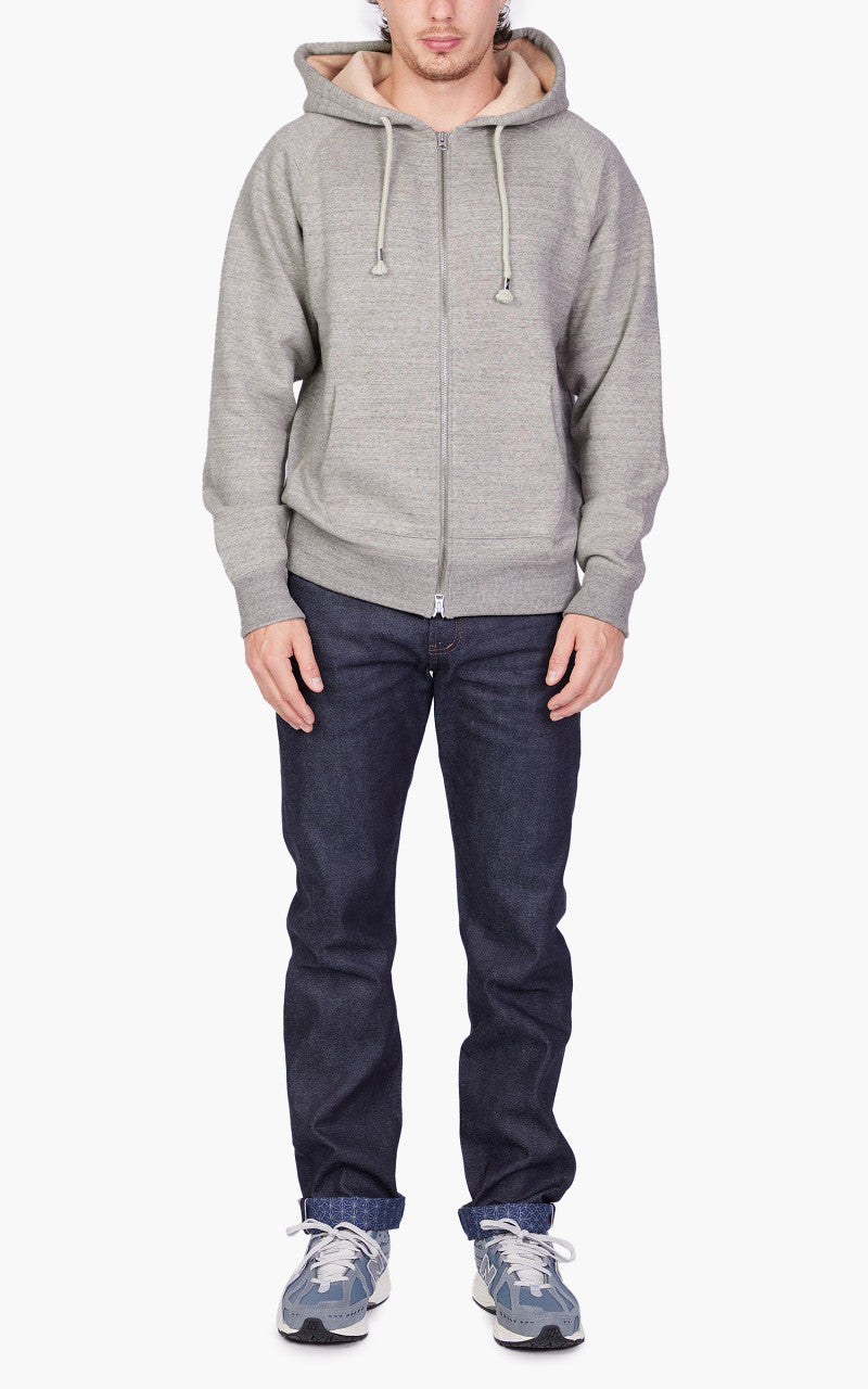 Wonder Looper Zip Hoodie Fleeced Foxfibre® Heather Grey