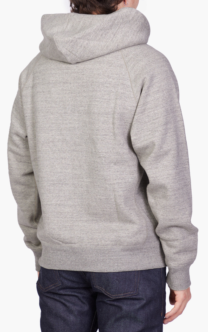 Wonder Looper Zip Hoodie Fleeced Foxfibre® Heather Grau