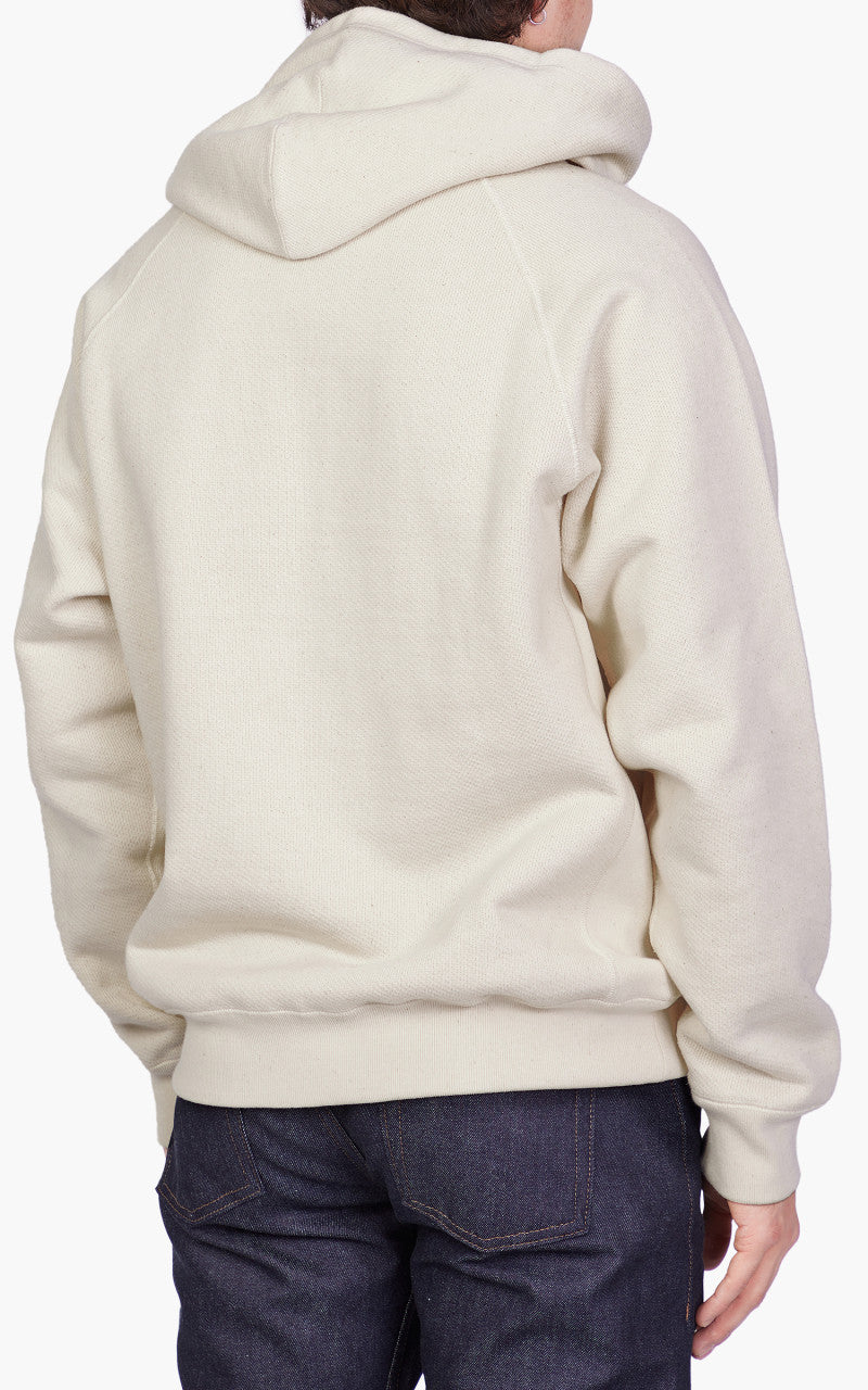 Wonder Looper Zip Hoodie Double Heavyweight French Terry Ecru