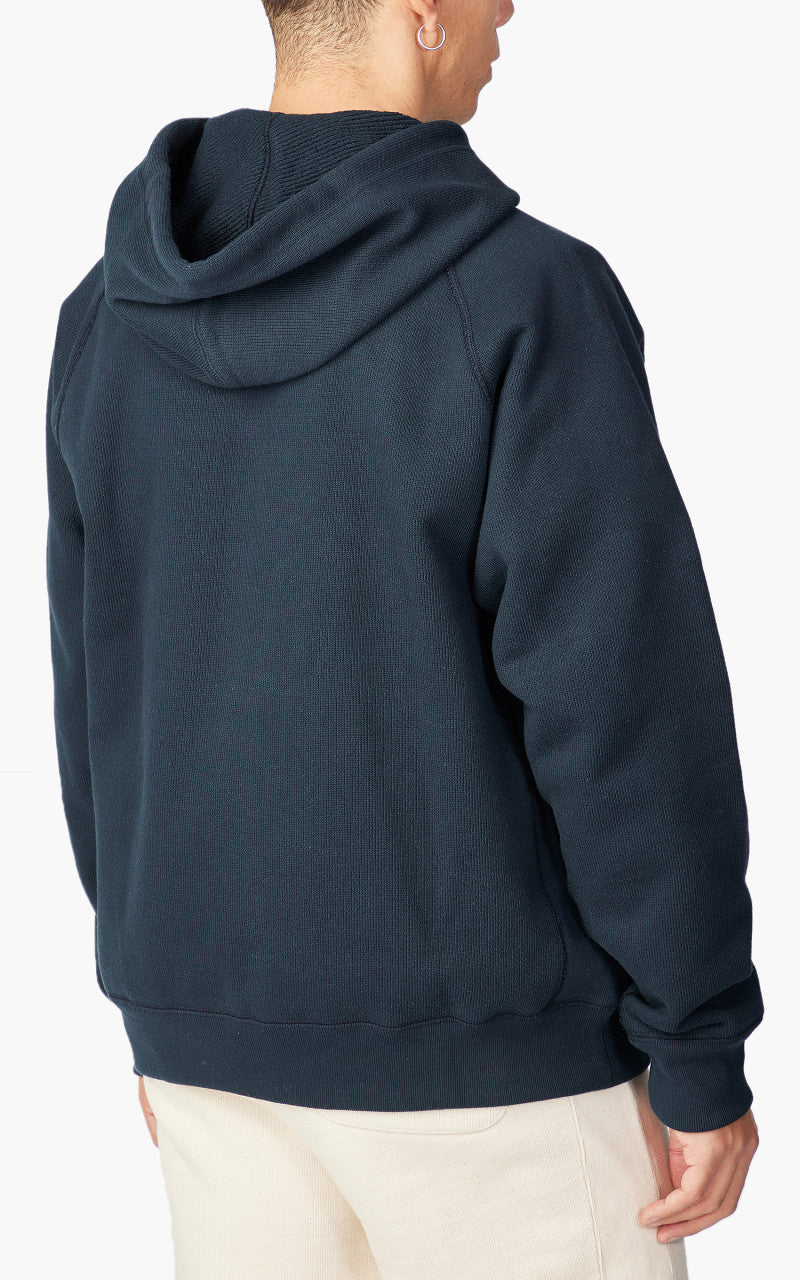 Wonder Looper Zip Hoodie Double Heavyweight French Terry Navy