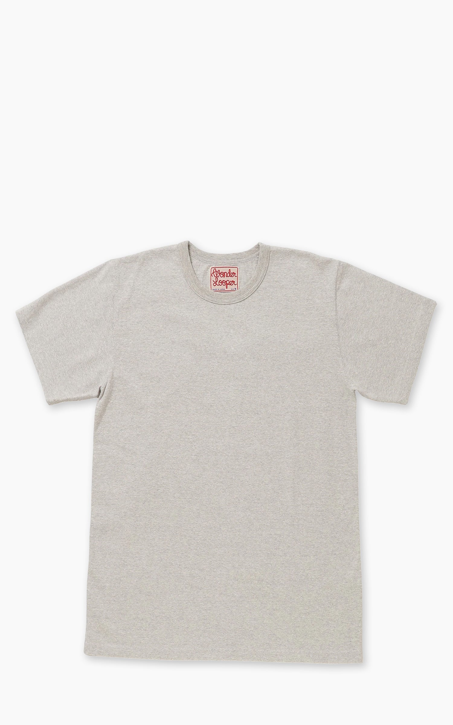 Wonder Looper ELS Recycled Cotton Slub T-Shirt Heather Grey