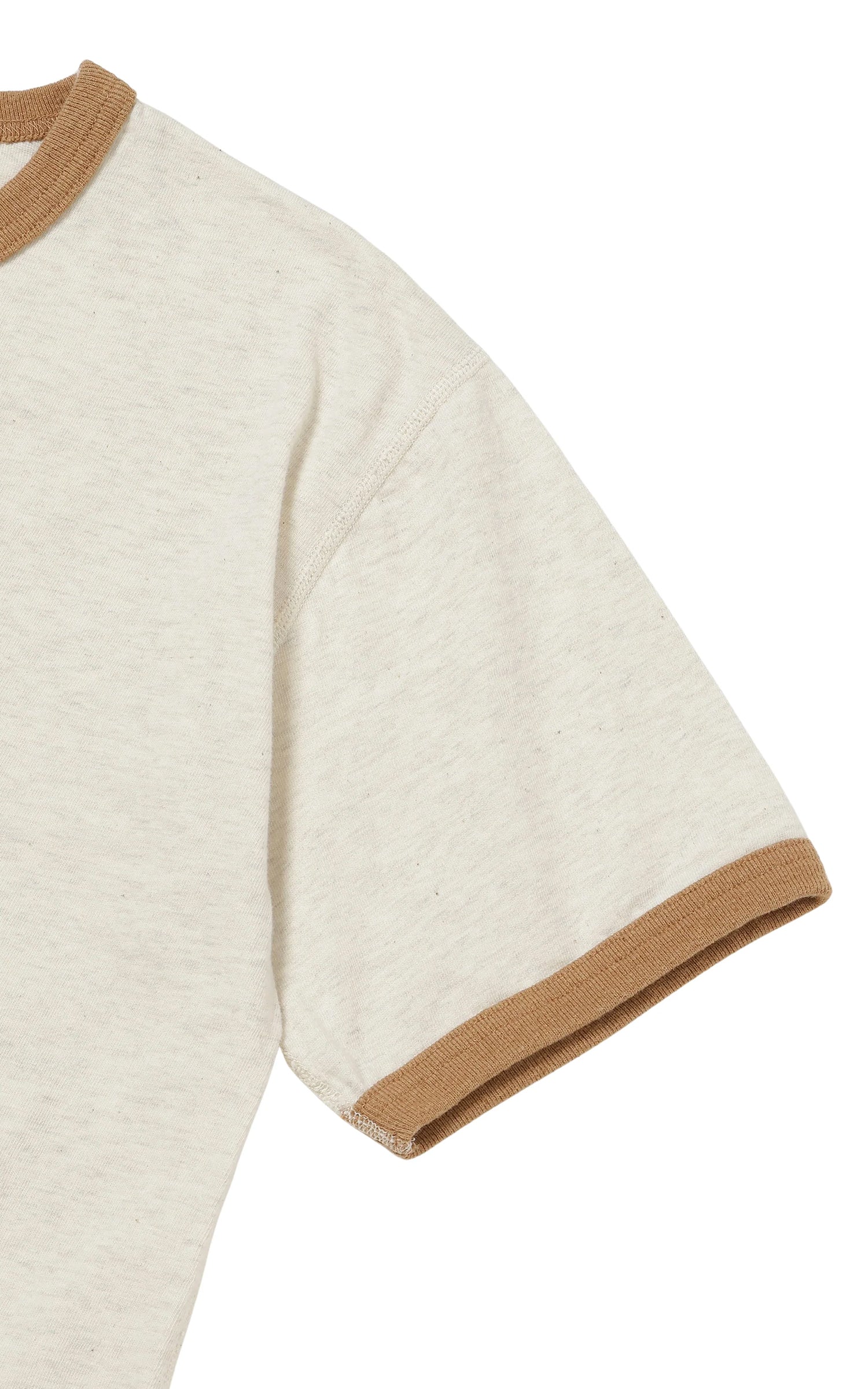 Wonder Looper Recycled Cotton Foxfibre® Ringer T Sand