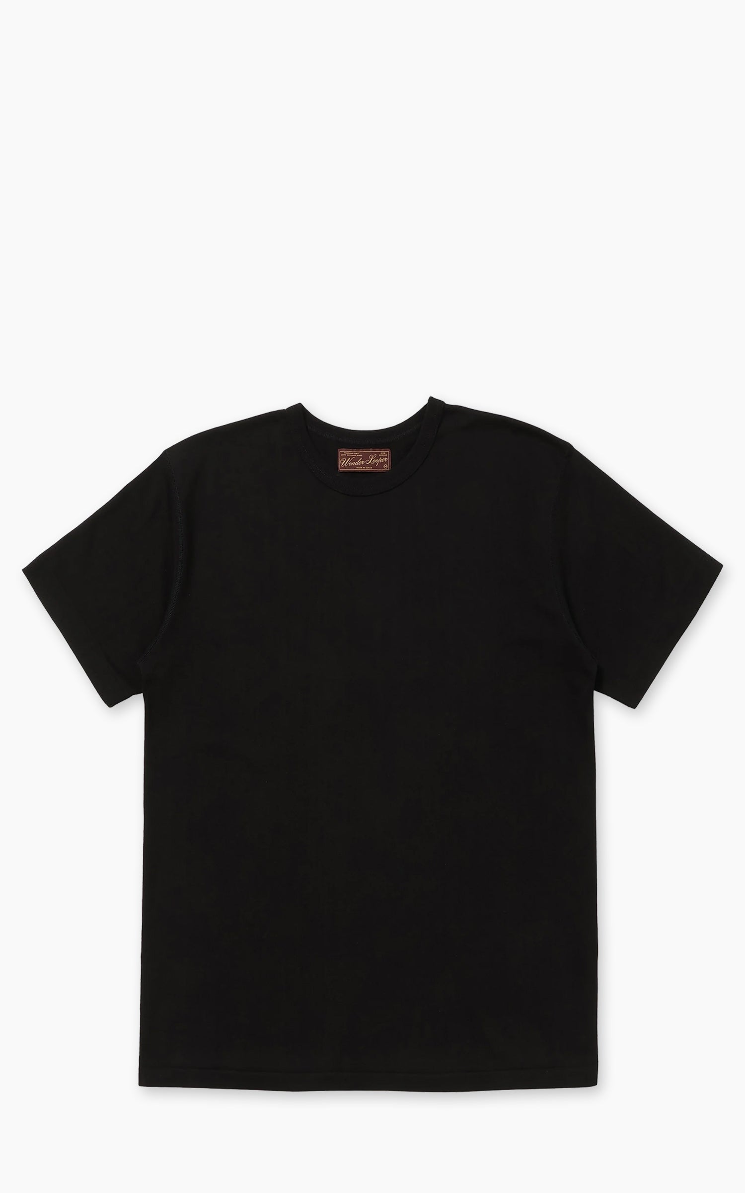 Wonder Looper Ultimate Pima Tsuriami Crewneck T-Shirt Black