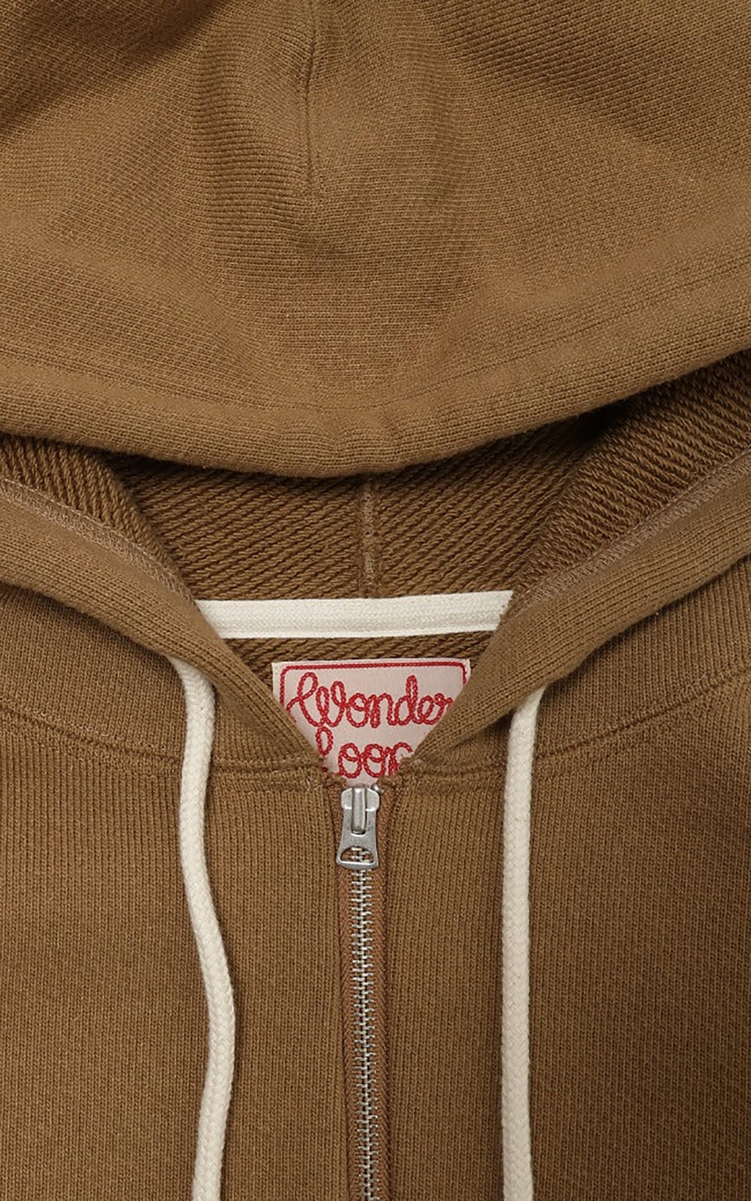 Wonder Looper Zip Hoodie Double Heavyweight French Terry Dune