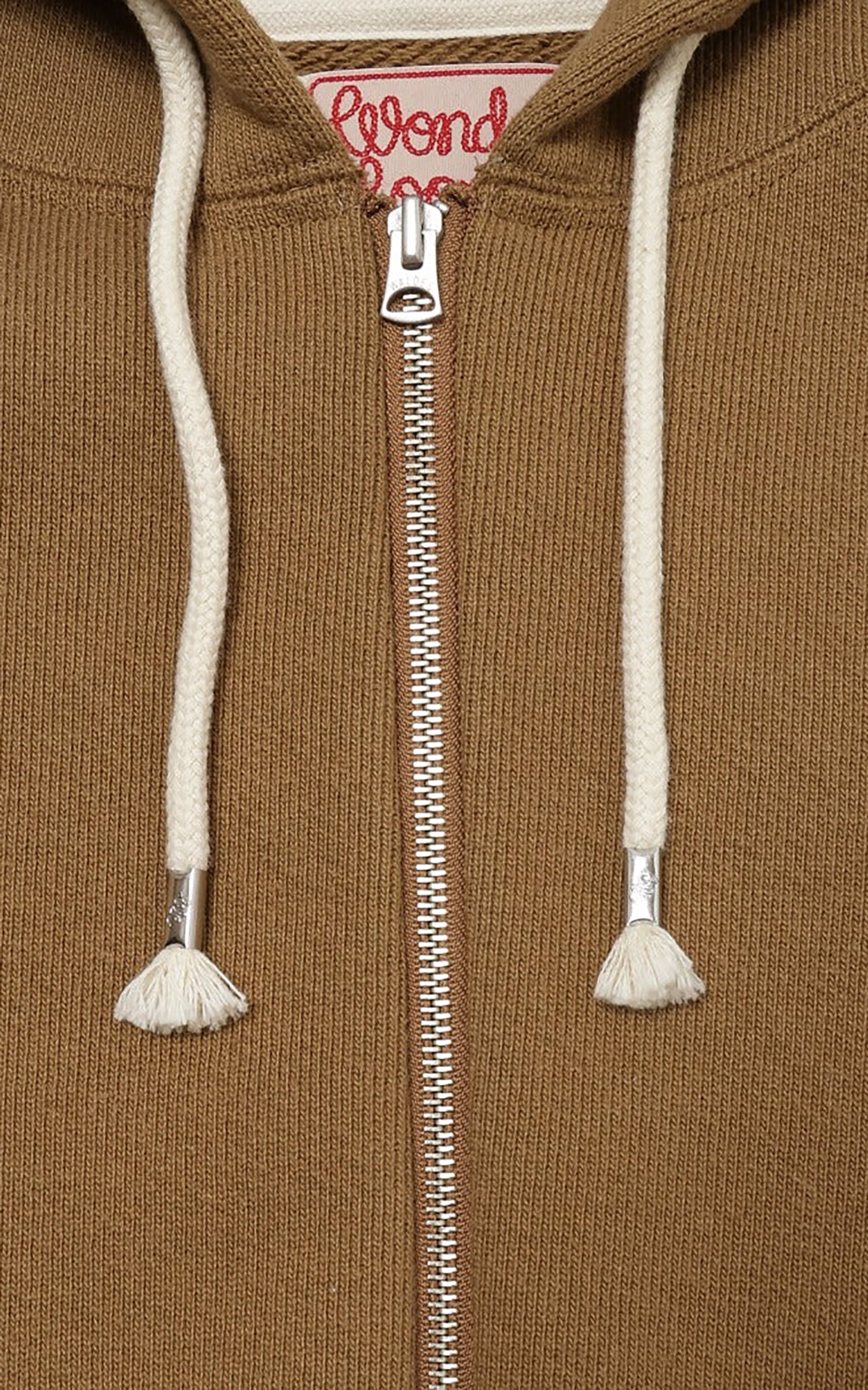 Wonder Looper Zip Hoodie Double Heavyweight French Terry Dune