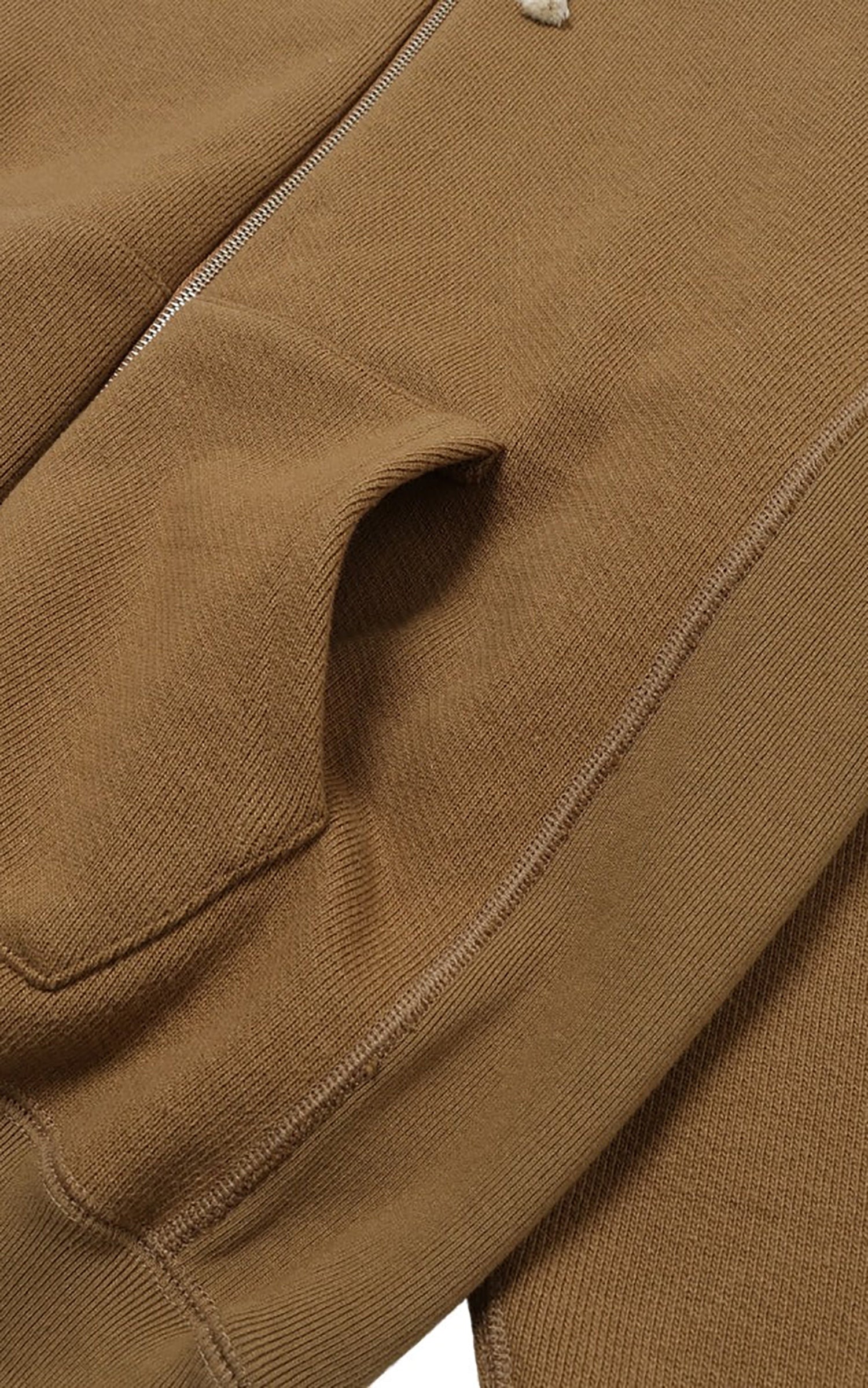 Wonder Looper Zip Hoodie Double Heavyweight French Terry Dune