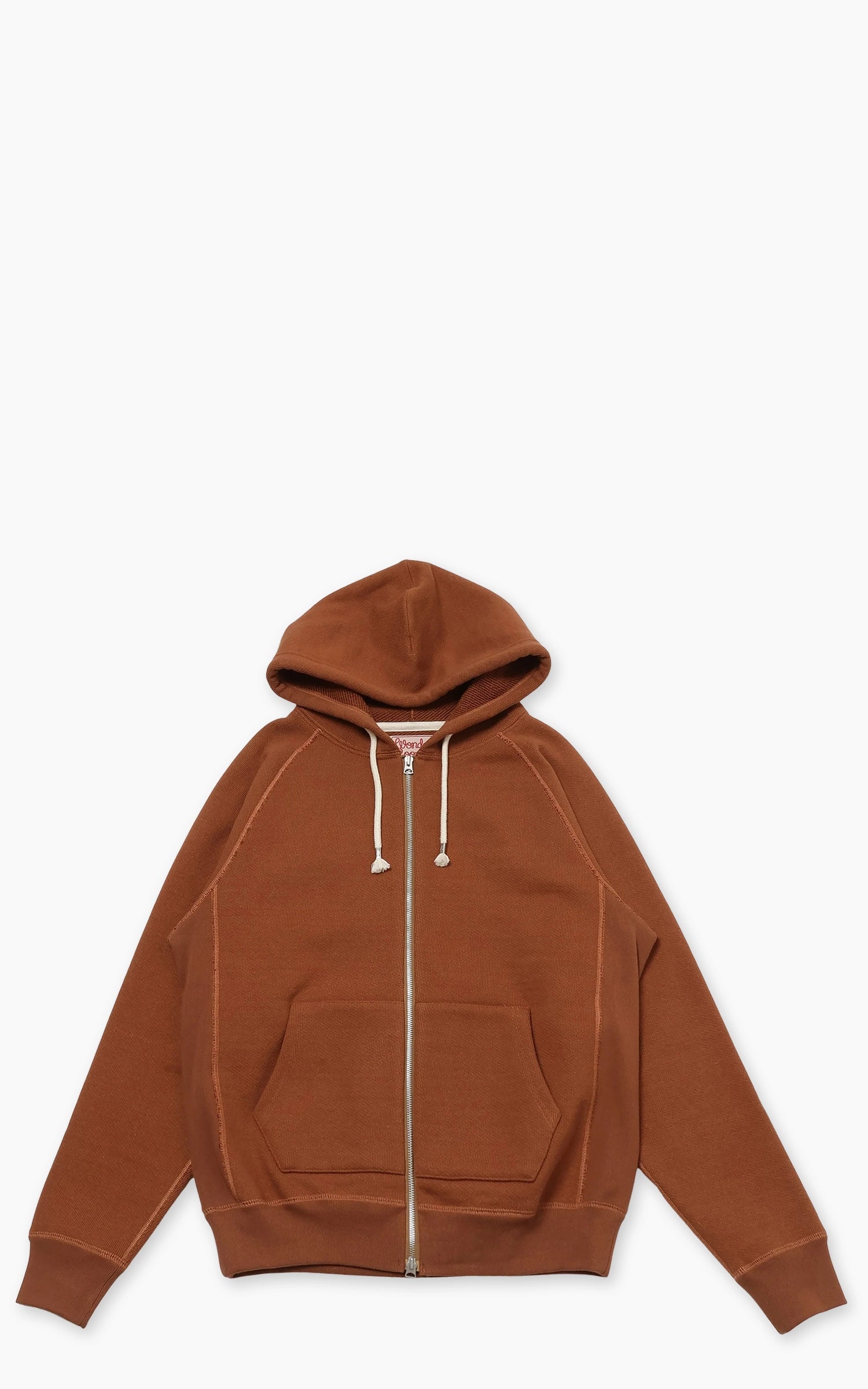Wonder Looper Zip Hoodie Double Heavyweight French Terry Rust