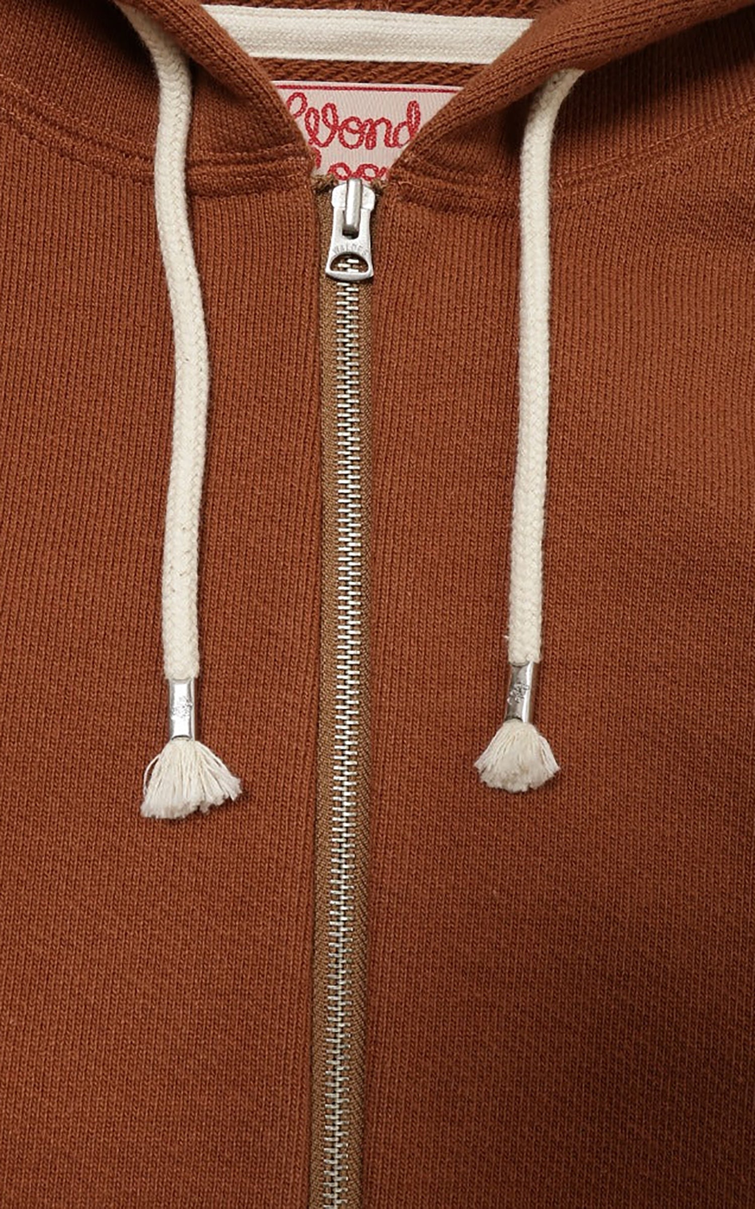 Wonder Looper Zip Hoodie Double Heavyweight French Terry Rust