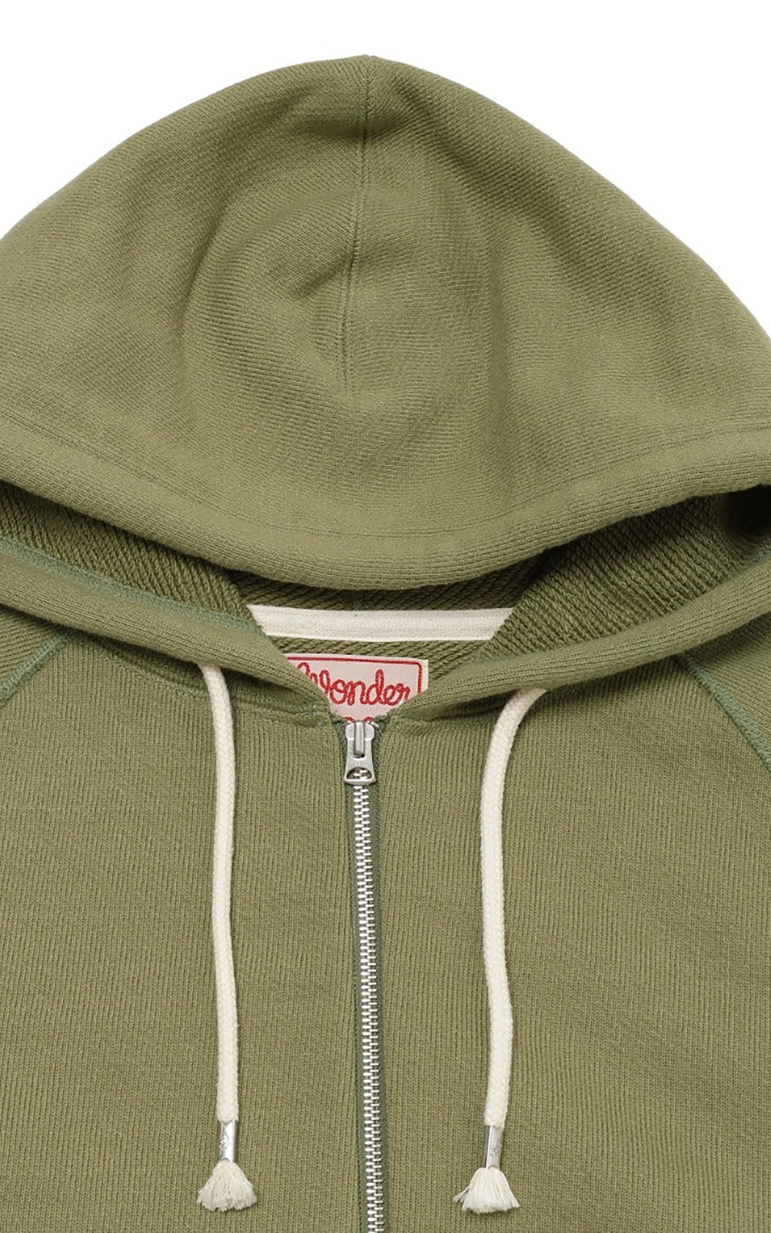 Wonder Looper Zip Hoodie Double Heavyweight French Terry Sage