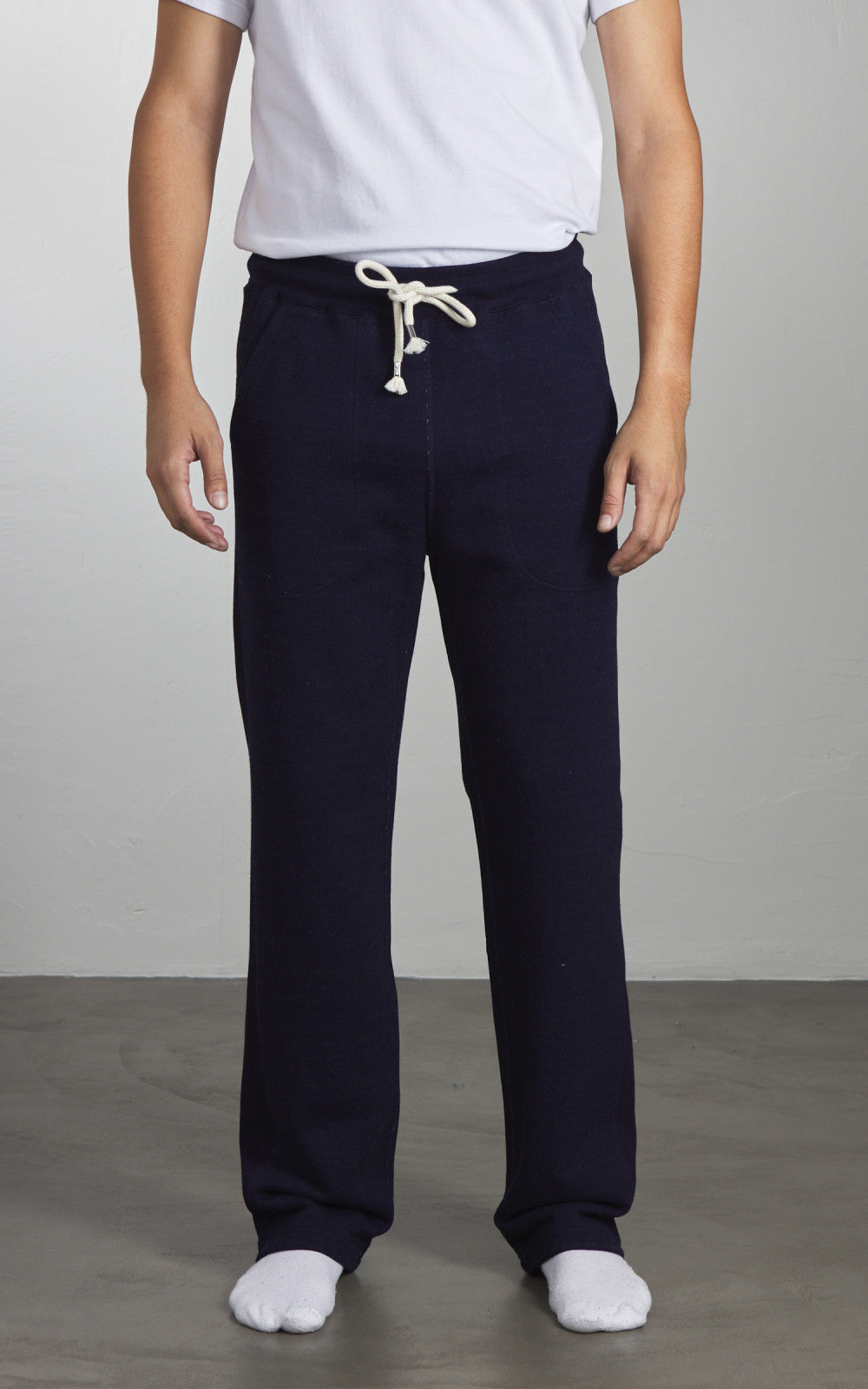 Wonder Looper Sweatpants Real Indigo Blanket Striped French Terry Indigo