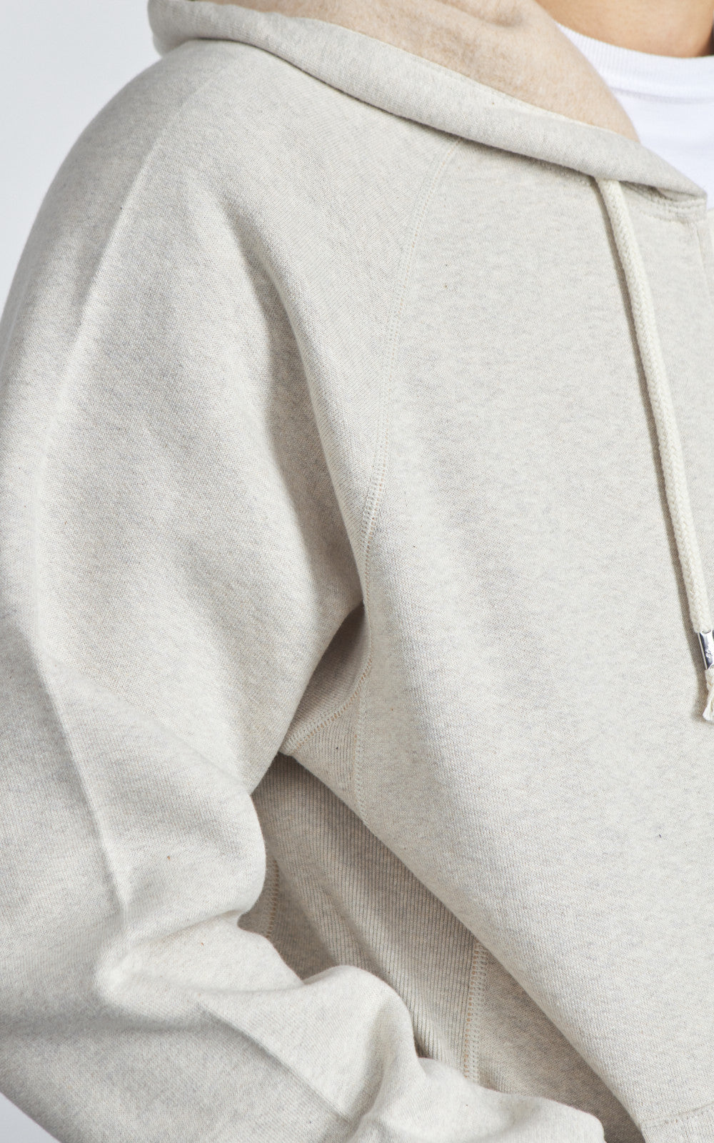 Wonder Looper Zip Hoodie Fleeced Foxfibre® Oatmeal