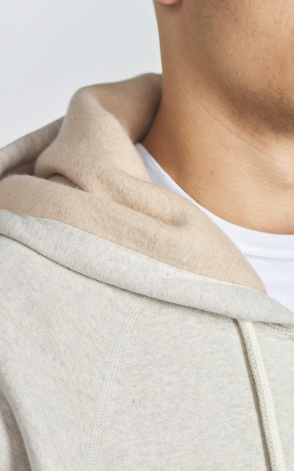 Wonder Looper Zip Hoodie Fleeced Foxfibre® Oatmeal