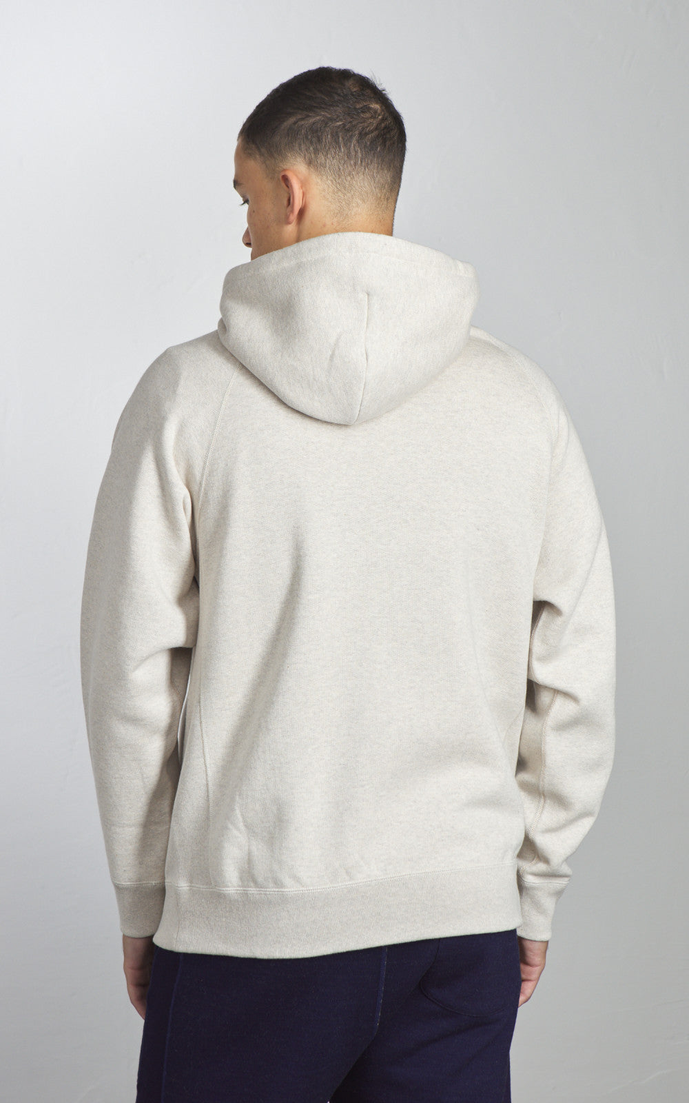 Wonder Looper Zip Hoodie Fleeced Foxfibre® Oatmeal