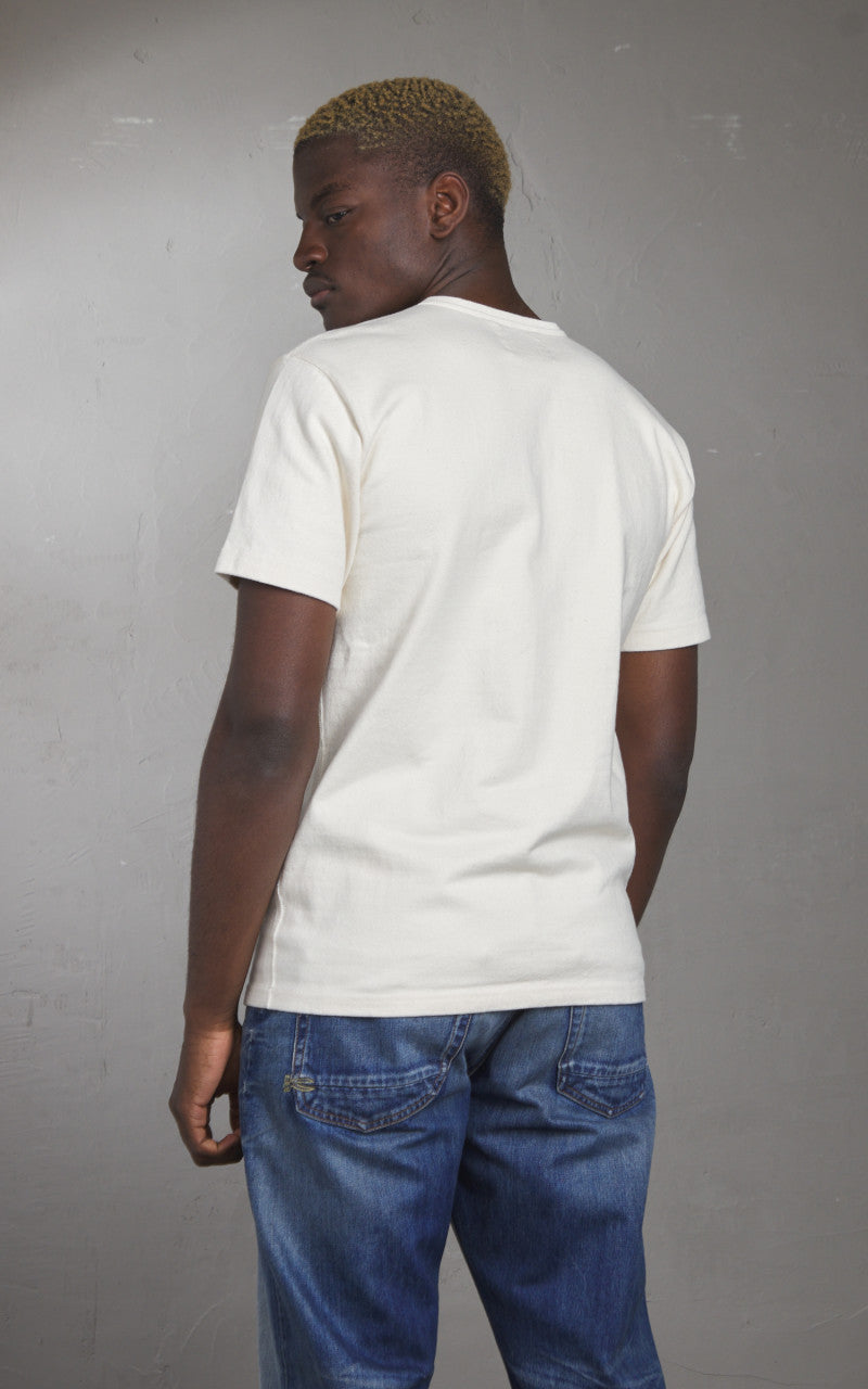 Wonder Looper Double Heavyweight Crewneck T-Shirt Ecru