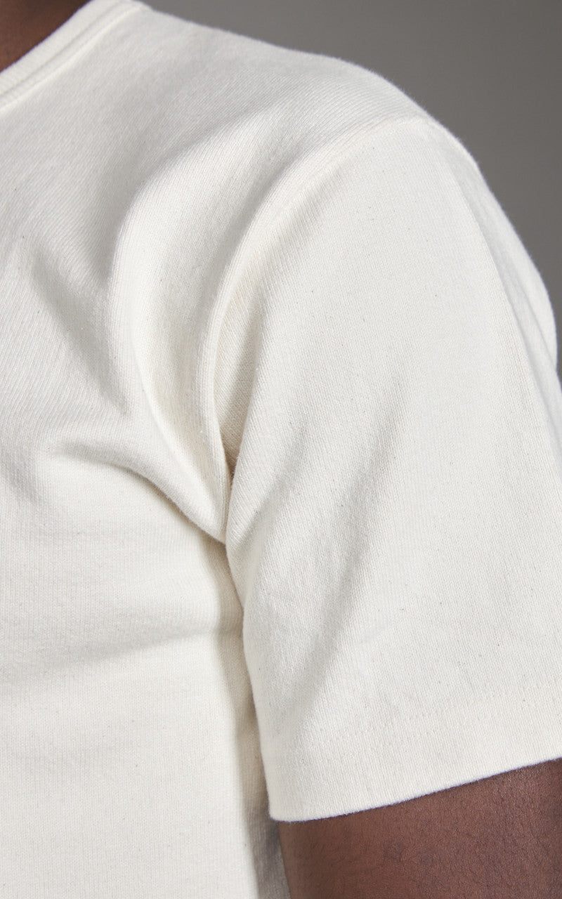 Wonder Looper Double Heavyweight Crewneck T-Shirt Ecru