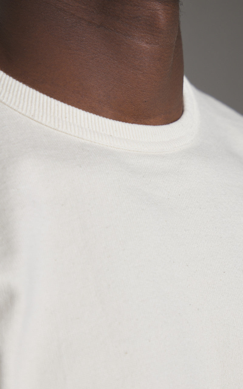 Wonder Looper Double Heavyweight Crewneck T-Shirt Ecru