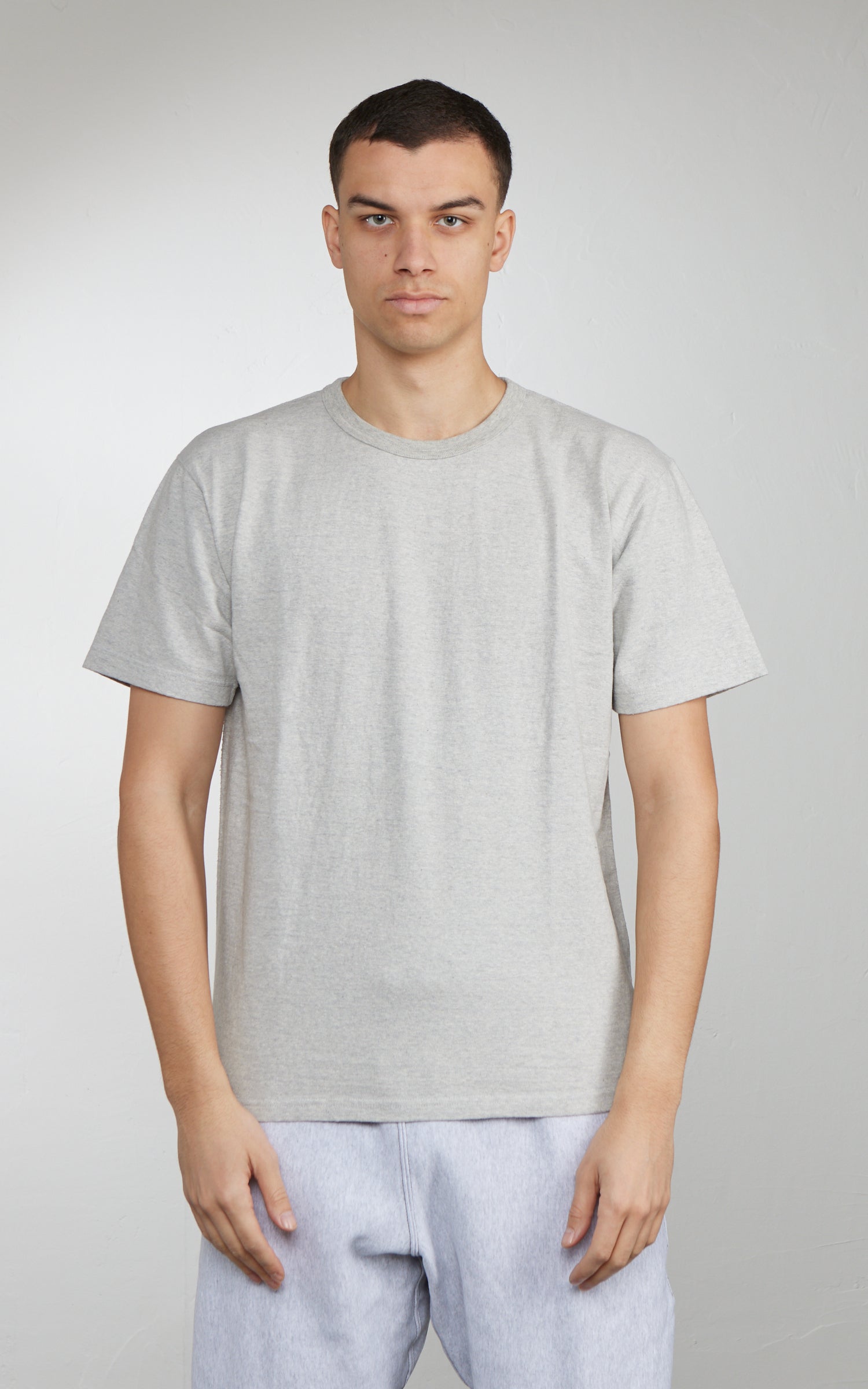 Wonder Looper ELS Recycled Cotton Slub T-Shirt Heather Grey