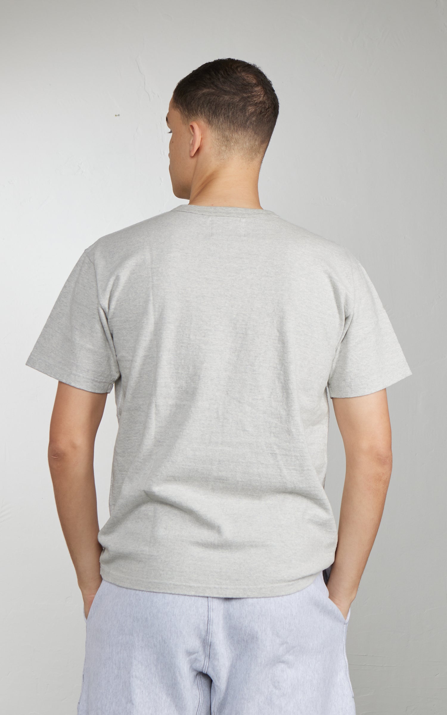 Wonder Looper ELS Recycled Cotton Slub T-Shirt Heather Grey