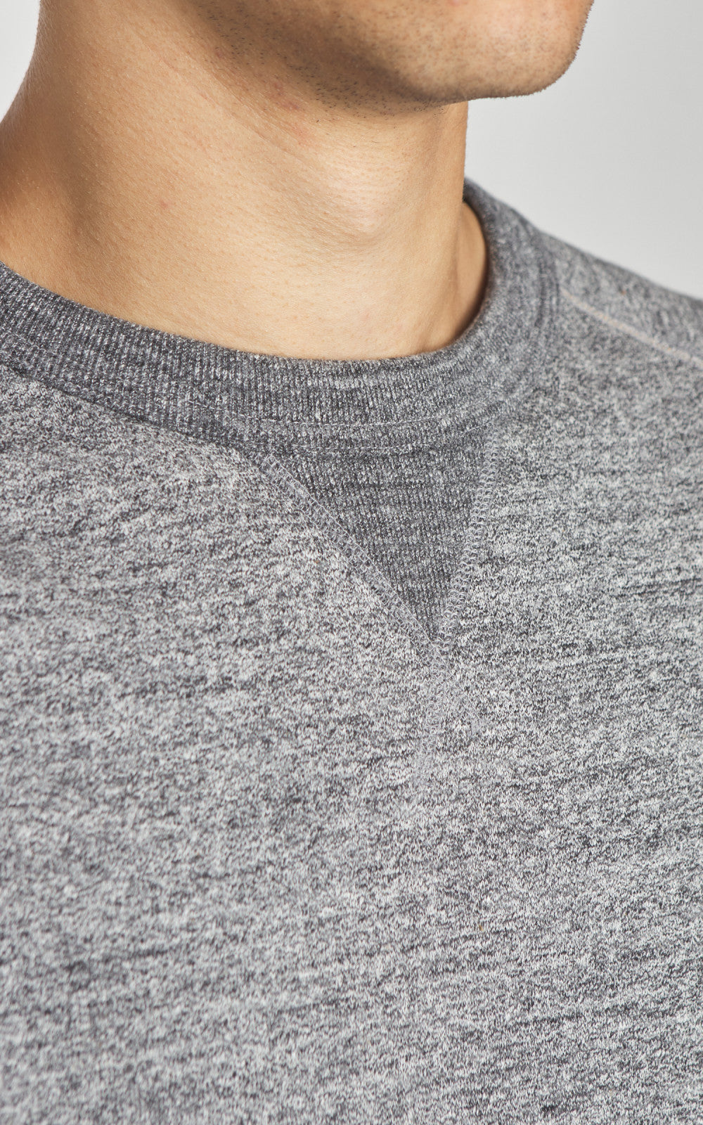 Wonder Looper Pullover Crewneck Fleeced Foxfibre® Charcoal