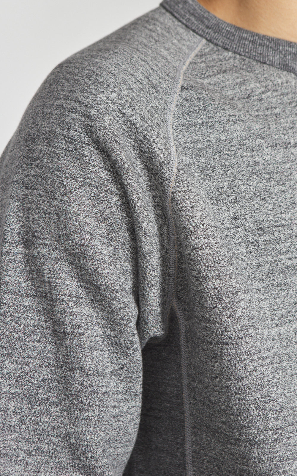 Wonder Looper Pullover Crewneck Fleeced Foxfibre® Charcoal