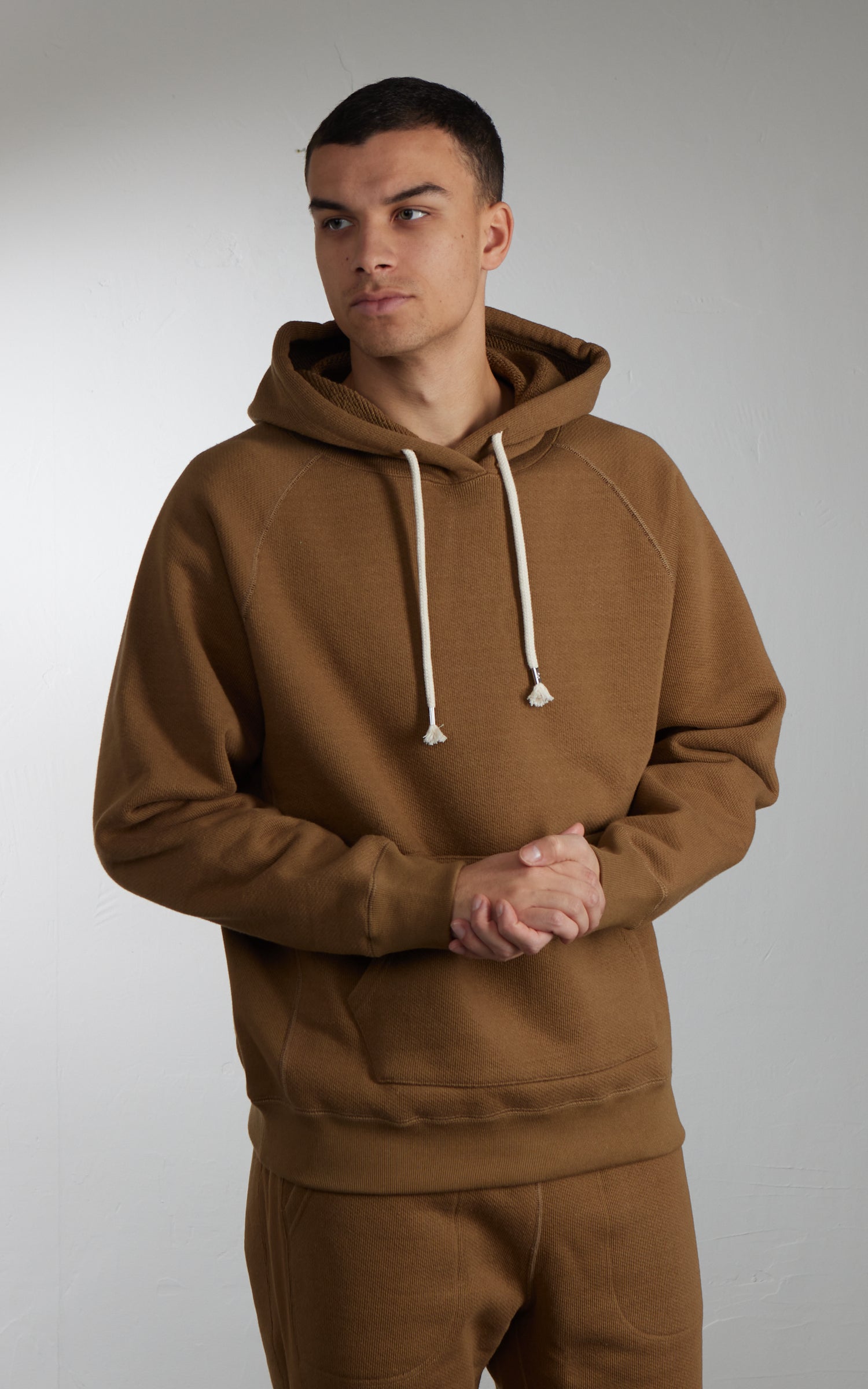 Wonder Looper Pullover Hoodie Double Heavyweight French Terry Dune