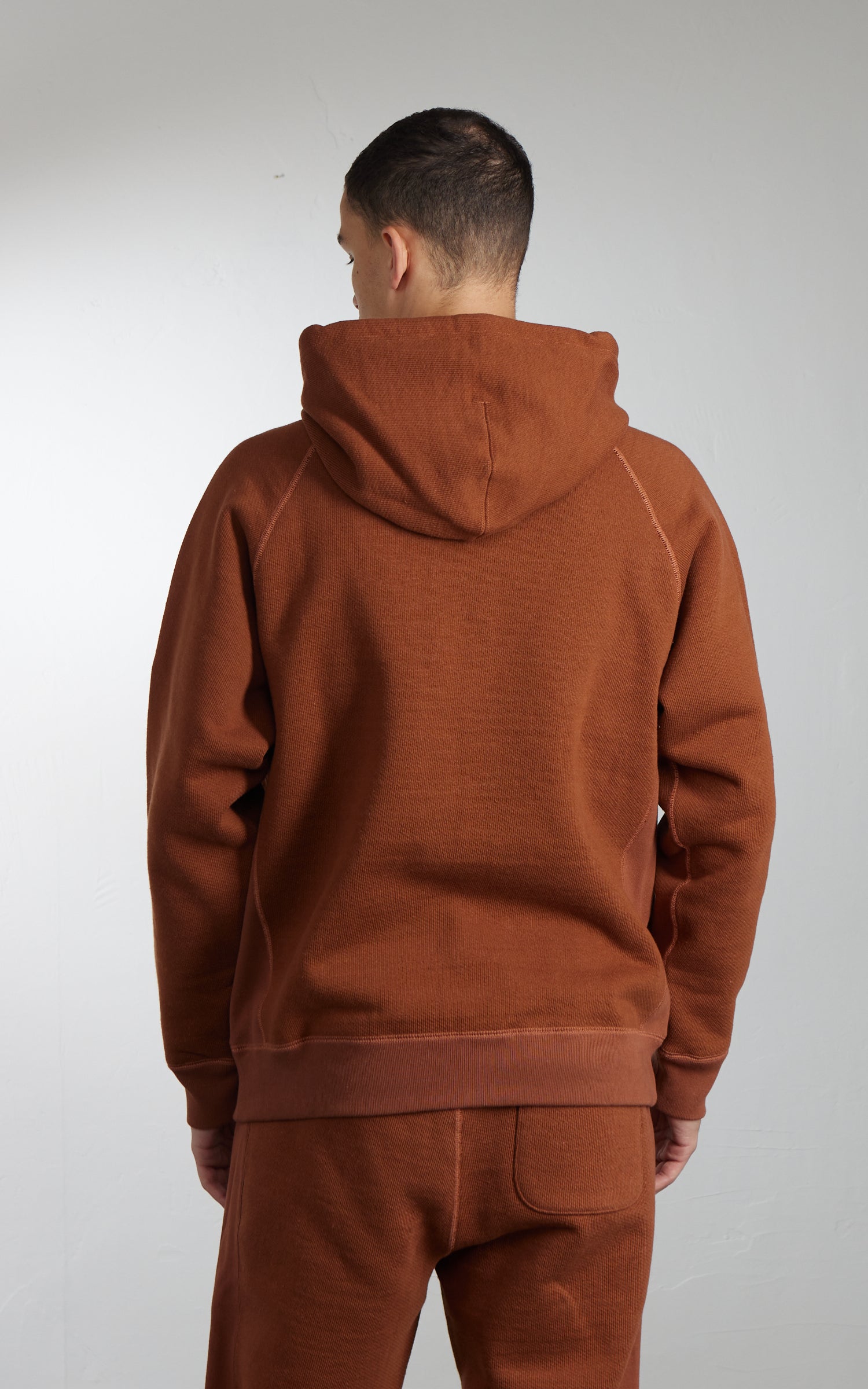Wonder Looper Pullover Hoodie Double Heavyweight French Terry Rust