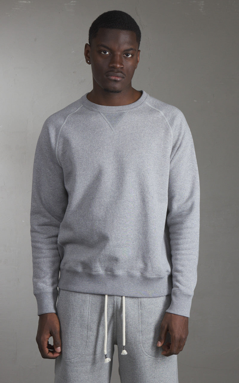 Wonder Looper Pullover Crewneck Super Looper French Terry Heather Grey