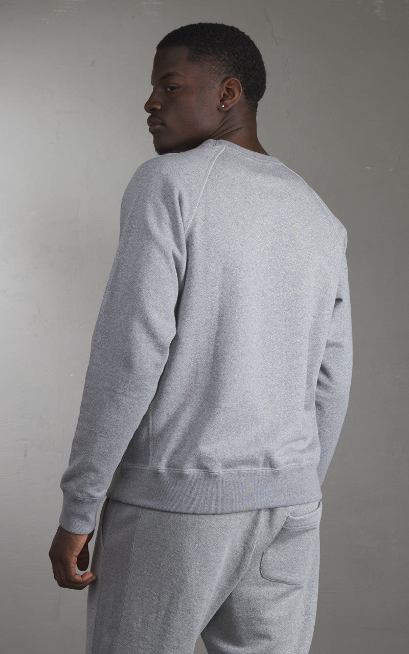 Wonder Looper Pullover Crewneck Super Looper French Terry Heather Grey