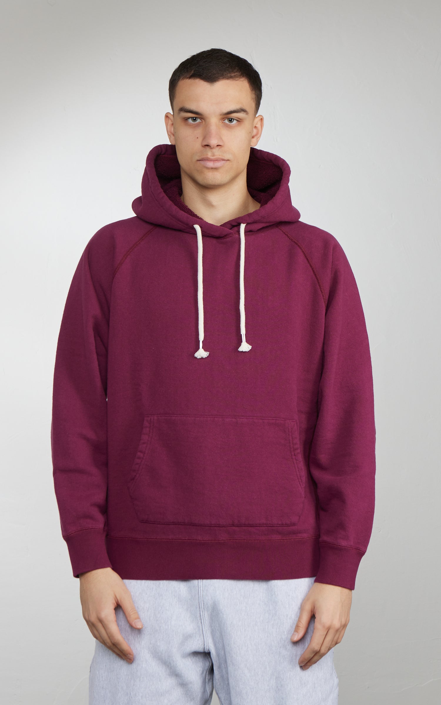 Wonder Looper Pullover Hoodie Super Looper French Terry Burgundy