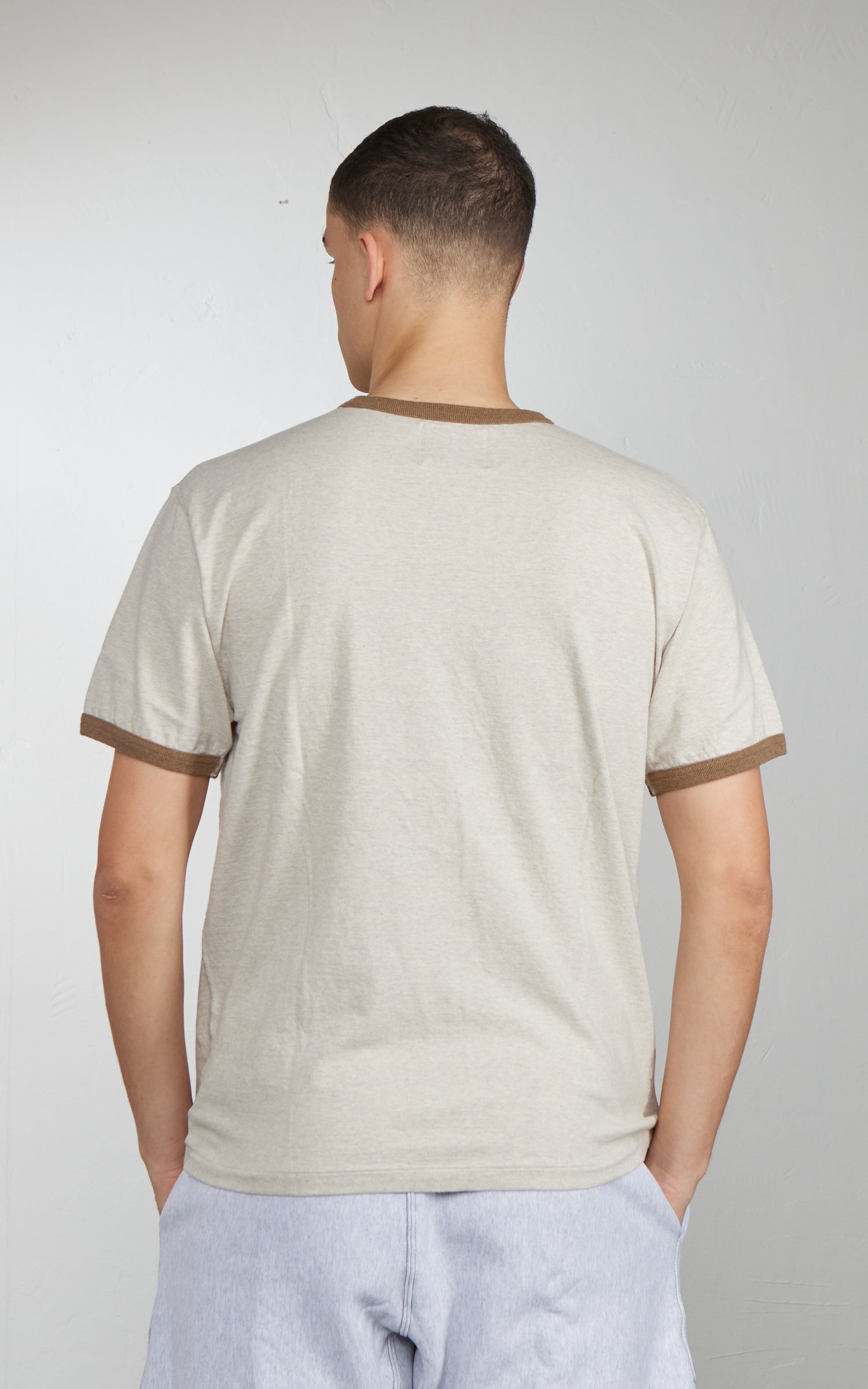 Wonder Looper Recycled Cotton Foxfibre® Ringer T Stone