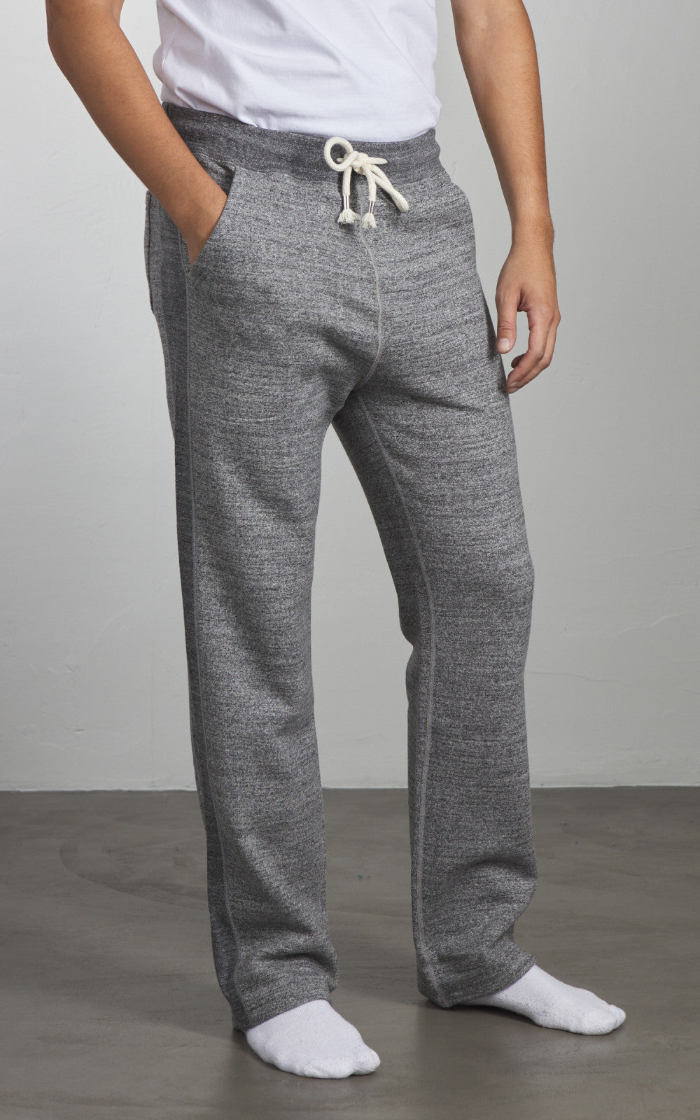 Wonder Looper Sweatpants Fleeced Fleeced Foxfibre® Charcoal