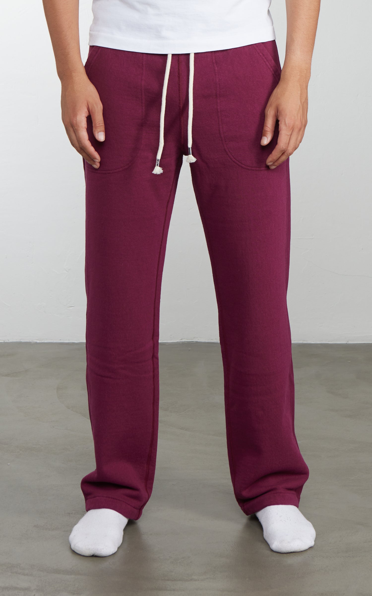 Wonder Looper Sweatpants Super Looper French Terry Burgundy