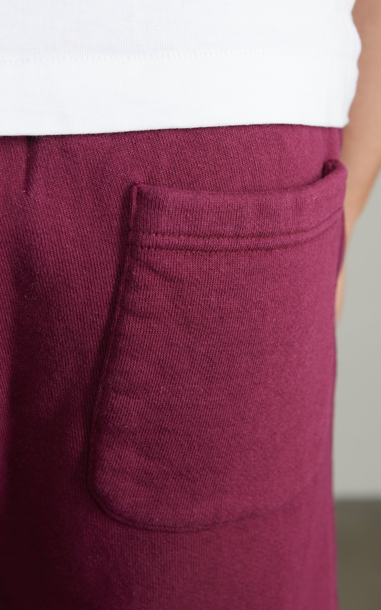 Wonder Looper Sweatpants Super Looper French Terry Burgundy
