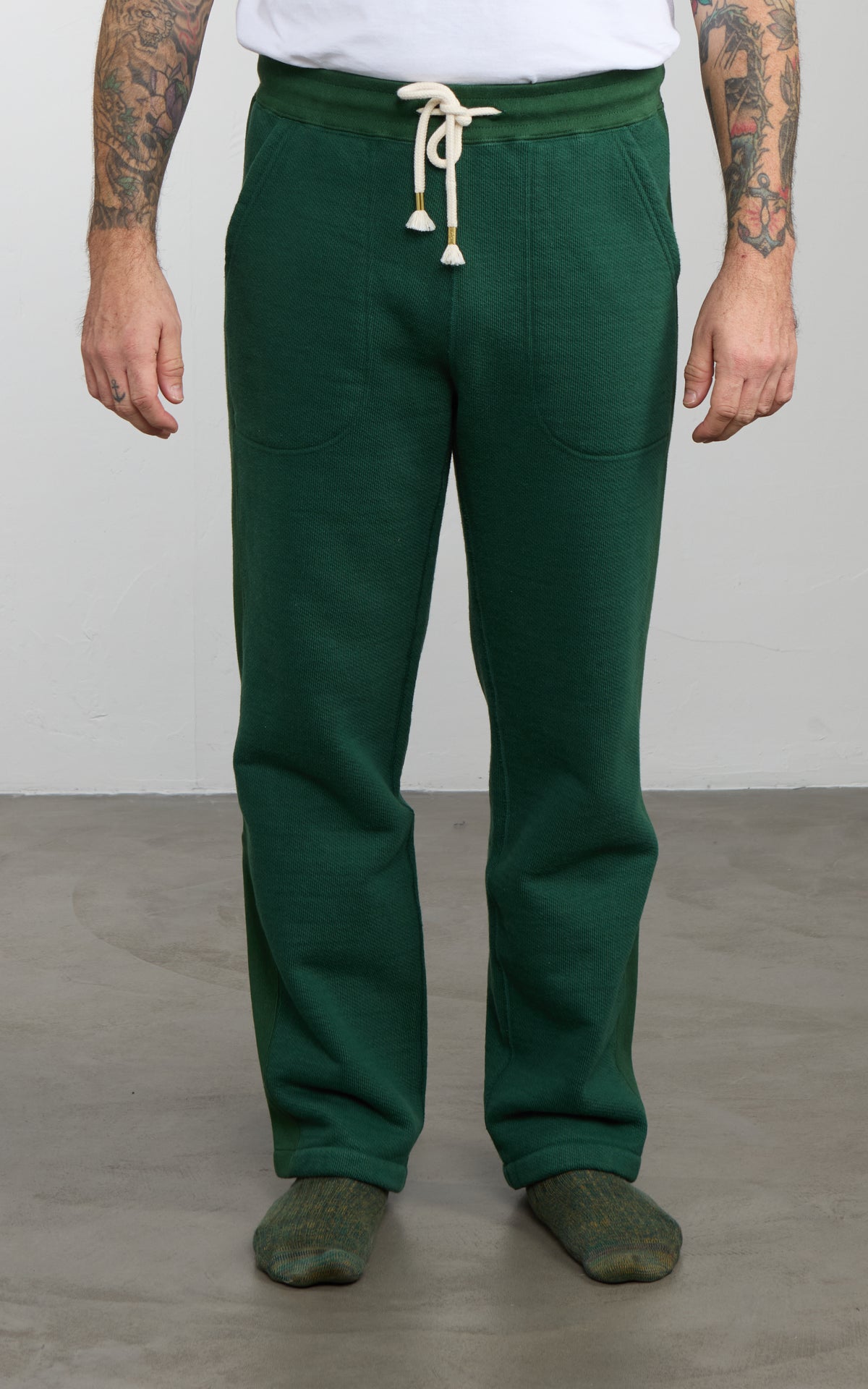 Wonder Looper Sweatpants Double Heavyweight French Terry Racing Green