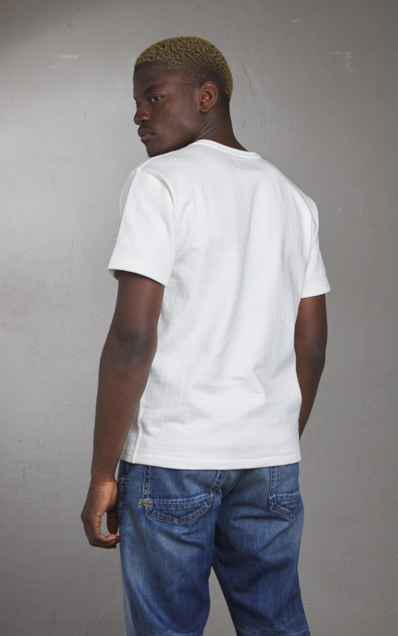 Wonder Looper Triple Heavyweight Tsuriami Crewneck T-Shirt White