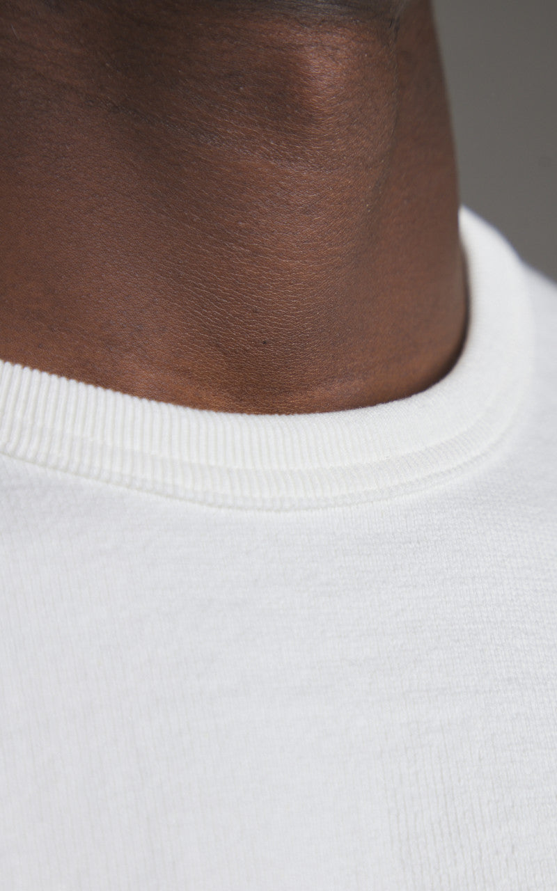 Wonder Looper Triple Heavyweight Tsuriami Crewneck T-Shirt White