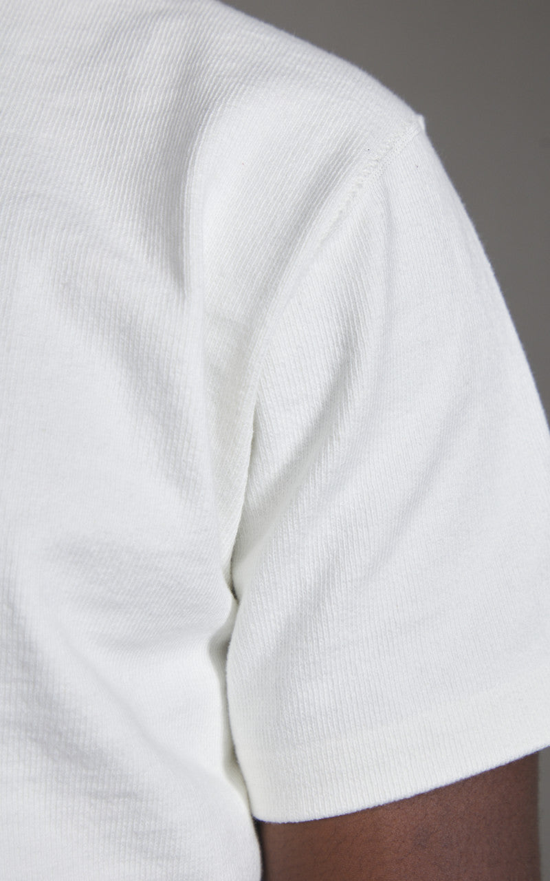 Wonder Looper Triple Heavyweight Tsuriami Crewneck T-Shirt White