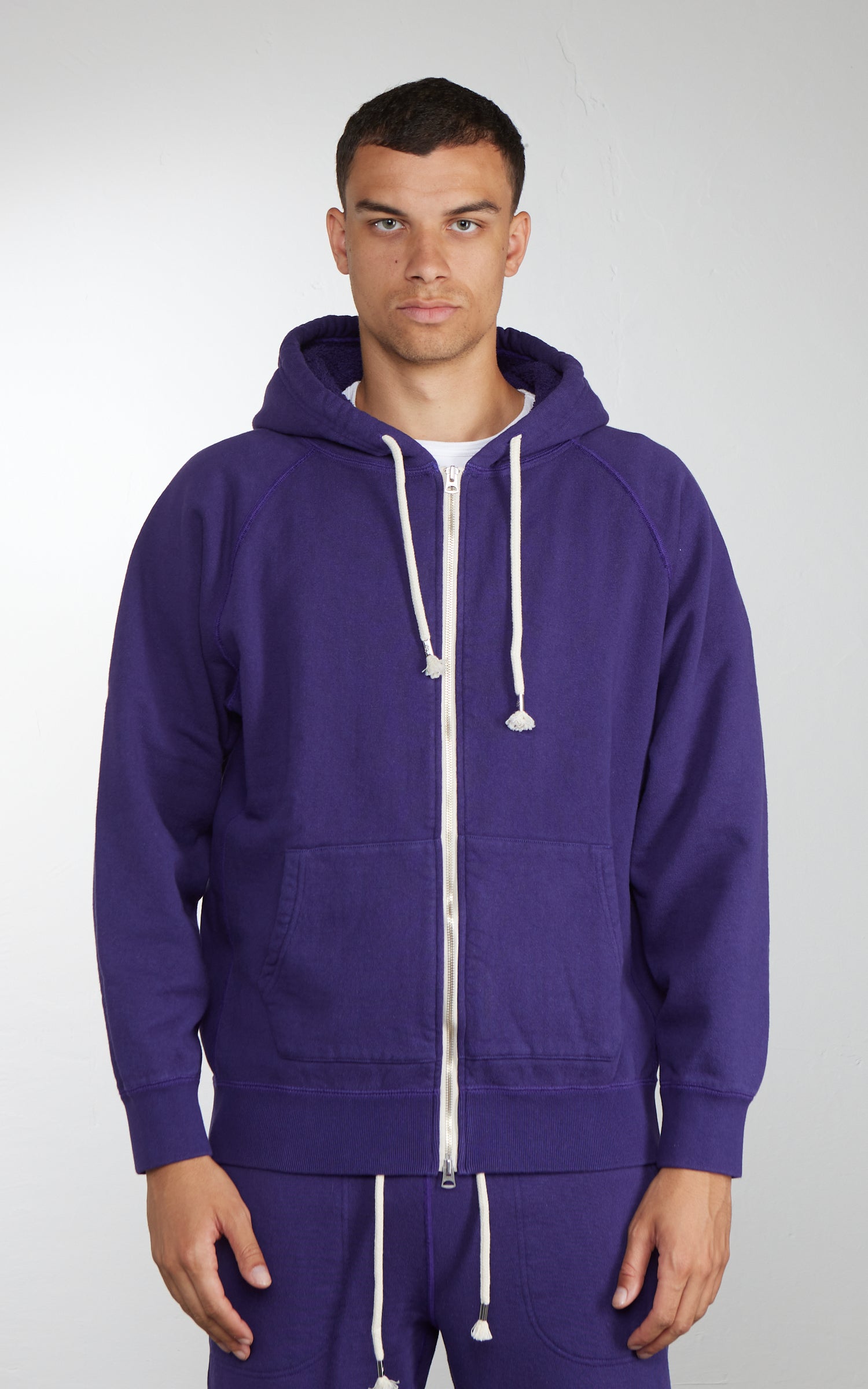 Wonder Looper Zip Hoodie Super Looper French Terry Purple