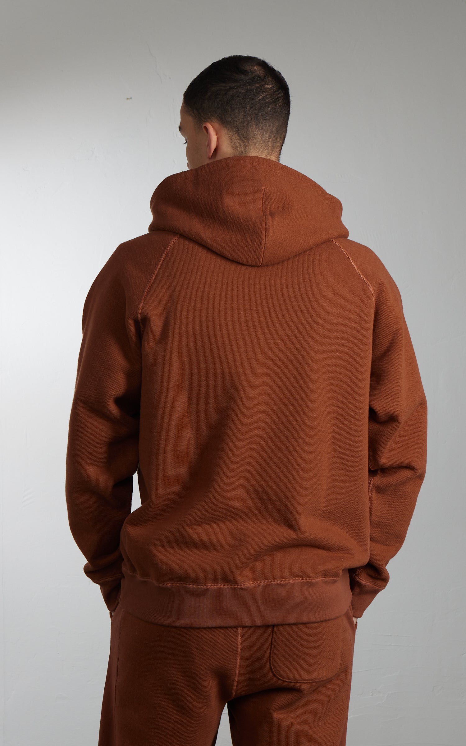 Wonder Looper Zip Hoodie Double Heavyweight French Terry Rust