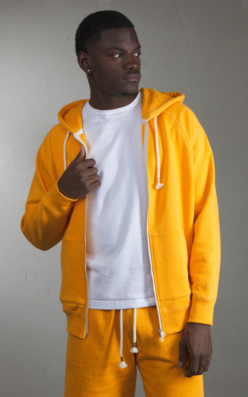 Wonder Looper Zip Hoodie Super Looper French Terry Marigold