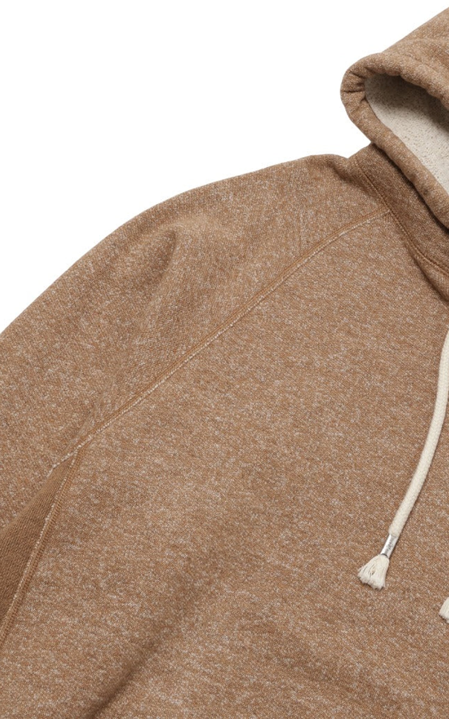 Wonder Looper Foxfibre® Yak Blend French Terry Pullover Hoodie Tobacco