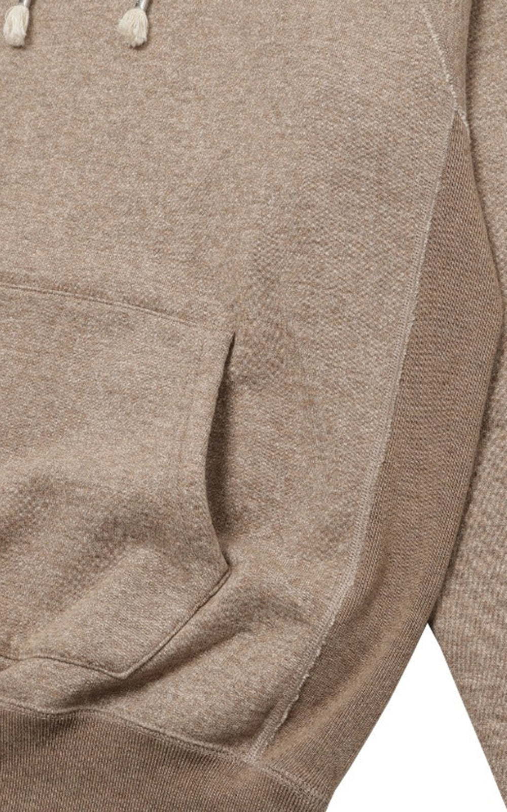 Wonder Looper Foxfibre® Yak Blend French Terry Pullover Hoodie Ash