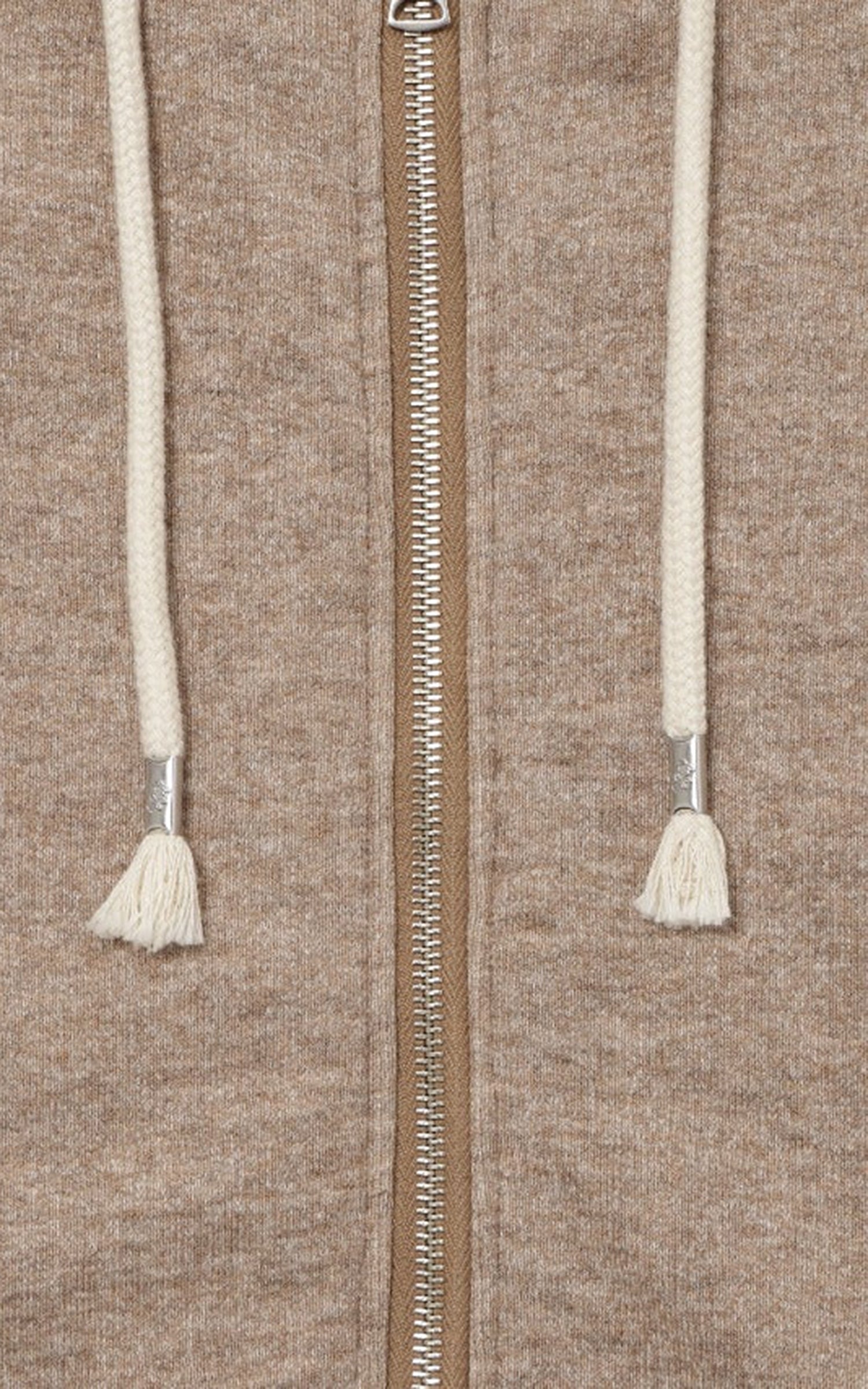 Wonder Looper Foxfibre® Yak Blend French Terry Zip Hoodie Ash