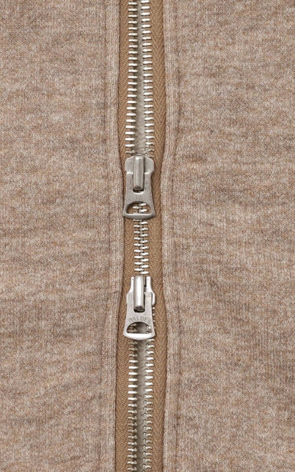 Wonder Looper Foxfibre® Yak Blend French Terry Zip Hoodie Ash