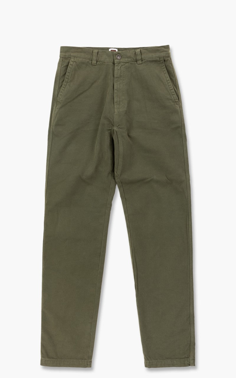 Tellason Worker Pants Canvas Dark Olive