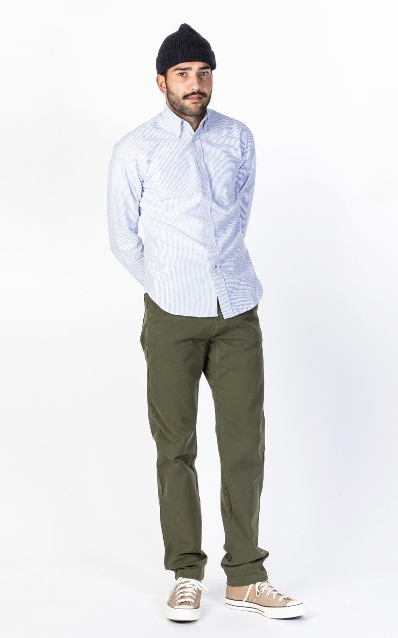 Tellason Worker Pants Canvas Dark Olive