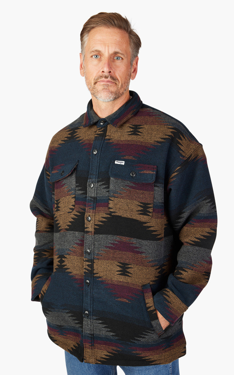 Wrangler Overshirt Leather Brown